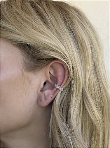 Piercing fake zircônia color • folheado a prata