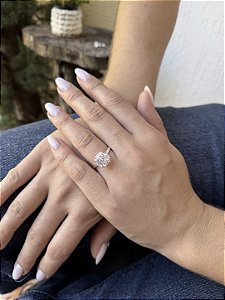 Anel rose cut cristal 10mm