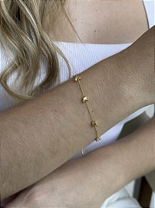 Pulseira borboleta • folheado a ouro