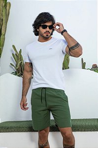 Bermuda Linho Verde Masculina