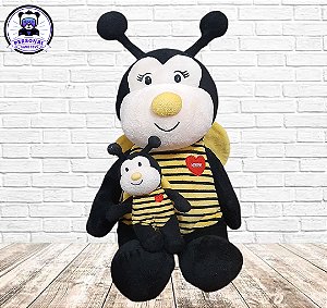 Pelúcia Abelha Coleção Mãe e Filho Nestlé