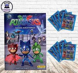 Álbum de Figurinhas Ilustrado PJ Masks + 10 Envelopes