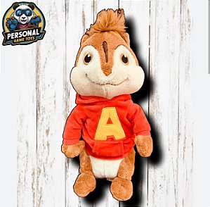 Pelúcia Alvim 28cm Coleção Alvim e os Esquilos