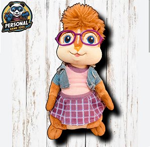 Esquilete de Pelúcia 25cm Coleção Alvim e os Esquilos