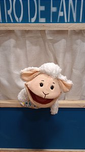 Fantoche Ovelhinha 27cm Macio e Divertido