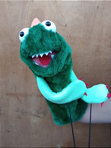 Fantoche Dino com Hastes de Manipulação