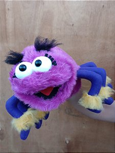 Fantoche Dona Aranha em Pelúcia Colorido