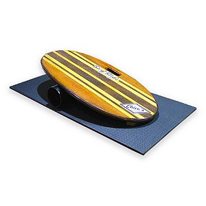 Prancha de Equilíbrio Balance Board 77,5x40cm com Tapete e Rolinho