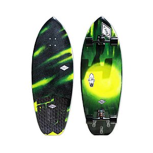 Skate Simulador De Surf Nano To Fly 100x35cm Com Eixo Simulador De Surf Em Bucha, Rolamentos Mini Logo e Rodas Hondar Juice PEÇA EXCLUSIVA