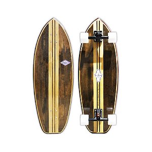 Skate Simulador de Surf To Surf Standard 86x29m com Eixos Simuladores de Surf Sistema Bucha, Rolamentos Black Sheep e Rodas 70mm Chico's