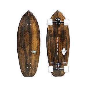 Skate Simulador de Surf To Surf Standard 86x29m com Eixos Simuladores de Surf Sistema Bucha, Rolamentos Black Sheep e Rodas 70mm Chico's