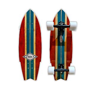 Cruiser Vintage 74x26cm, faz muita curva e traz uma roda 70mm e rolamentos que voam