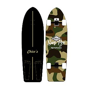 Skate Simulador de Surf 37" SurfPro 2026 com Base SImuladora de Surf - com concaves