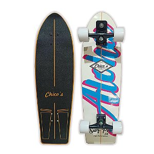 Skate Simulador de Surf 34" SurfPro ALOHA 2026 com Base SImuladora de Surf e concaves