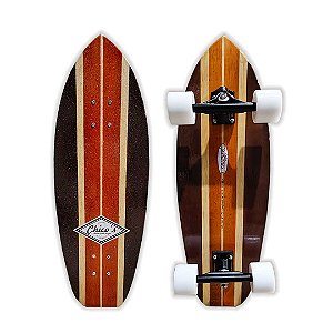 Cruiser Waimea Vintage 74x26cm, faz muita curva e traz uma roda 70mm e rolamentos que voam