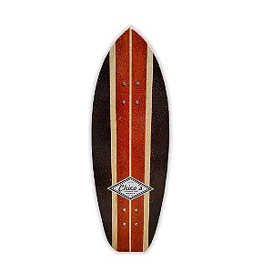 Cruiser Waimea Vintage 74x26cm, faz muita curva e traz uma roda 70mm e rolamentos que voam