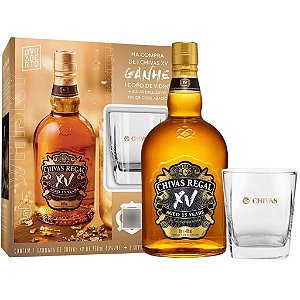 Whisky Chivas Regal 15 Anos Xv 750ml 40% + Copo