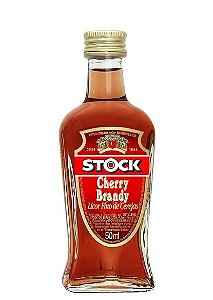 Licor Stock Cherry Brandy Fino 50ml 25% Miniatura De Bebida