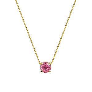 Colar em ouro amarelo com turmalina