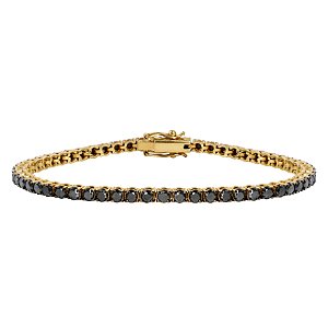 Riviera em ouro amarelo e diamantes negros