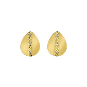 Brincos em ouro amarelo com diamantes