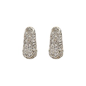 Brinco texturizado em ouro amarelo e diamantes