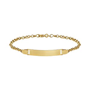 Pulseira infantil em ouro amarelo