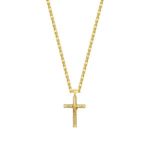 Pingente crucifixo com imagem de Cristo