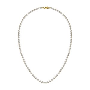 Colar de pérolas com fecho em ouro amarelo