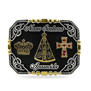 Fivela Nossa Senhora Aparecida - Cruz e Coroa