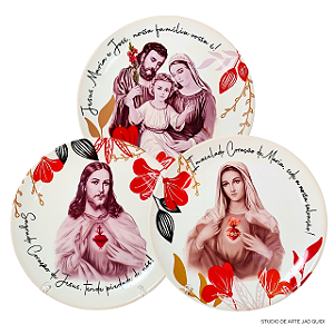 Prato de Porcelana Personalizado - Sagrada Família