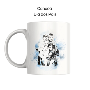 Caneca Tradicional - Com ilustração P&B