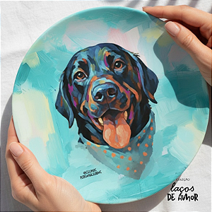 Prato Personalizado de parede - Pet - Ilustração exclusiva a partir da foto