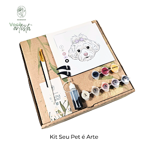 Kit Pintura Pet Personalizado para Pintar em Casa
