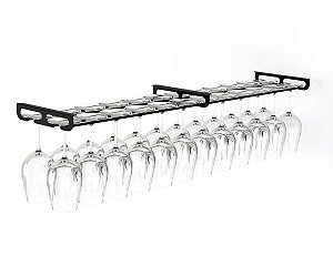 Porta taças de teto para 24 taças - estendido - preto