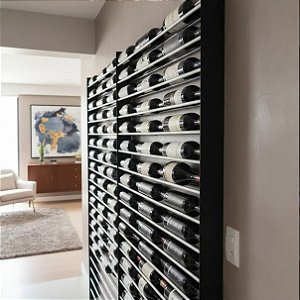 Adega de parede para 120 garrafas de vinho