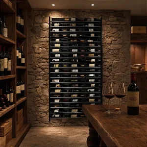 Adega de parede para 60 garrafas de vinho