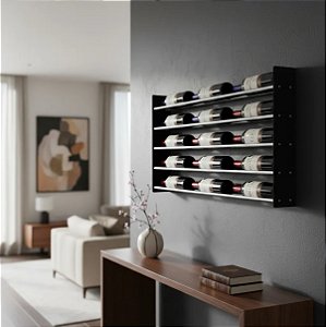 Adega de parede para 15 garrafas de vinho