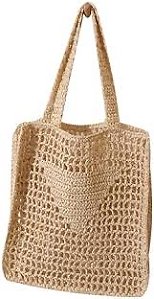 Bolsa de crochê triângulo central