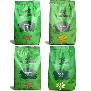 Kit Vitalidade Feminina -Farinha de Uva + Maca Peruana + Cúrcuma + Farinha de Beterraba