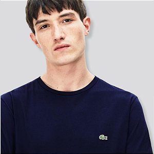 CAMISETA LACOSTE MANGA LONGA COMFORT ALGODÃO LISA UNISEX