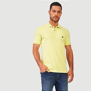 POLO ACOSTAMENTO MANGA CURTA COMFORT PIQUET MASCULINA