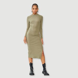 VESTIDO COLCCI ML SLIM CANELADO