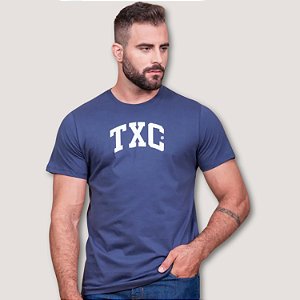 CAMISETA TXC MC COMFORT ALGODÃO AZUL MARINHO MASCULINA