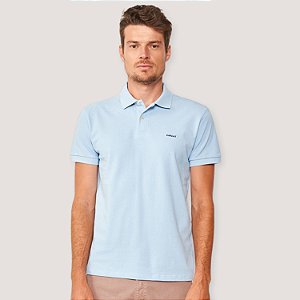 POLO COLCCI MC SLIM PIQUET  AZUL CLARO MASCULINA