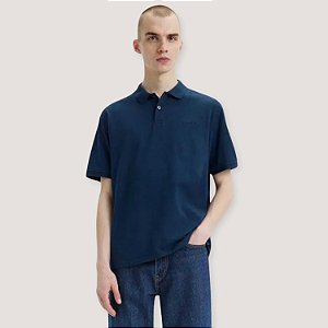 POLO LEVIS MC COMFORT PIQUET AZUL MARINHO MASCULINO