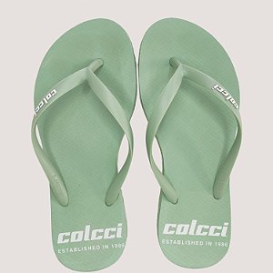 CHINELO COLCCI DE DEDO ACQUA VERDE FEMININO
