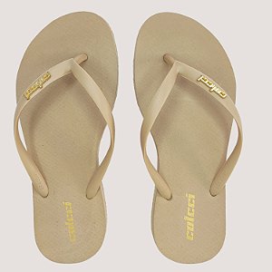 CHINELO COLCCI DEDO  ACQUA OURO FEMININO