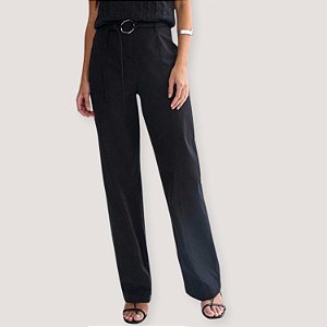 CALÇA LEZ A LEZ VISCOSE ALFAIATARIA PRETA FEMININA