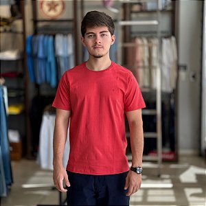 CAMISETA DESERT MC COMFORT ALGODÃO VERMELHA MASCULINA 26273-P
